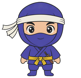 Star Ninja logo, a purple ninja